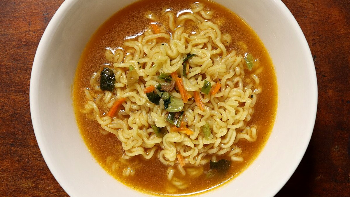 실제 촬영 라면 사진