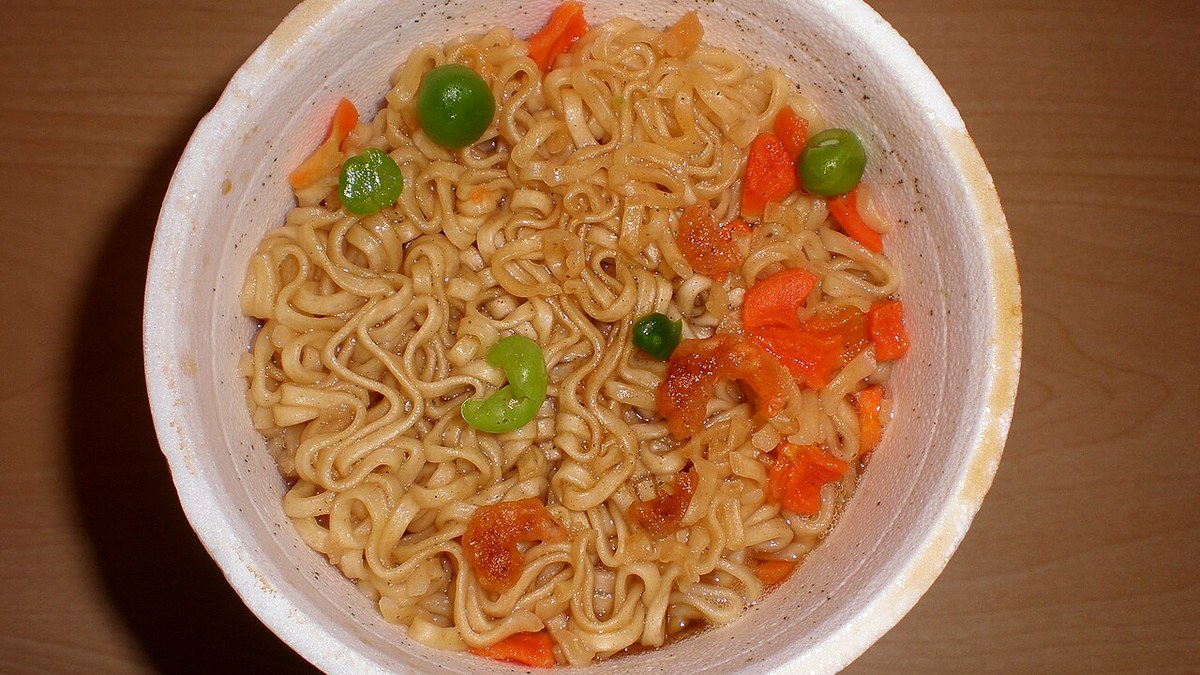 실제 촬영 라면 사진
