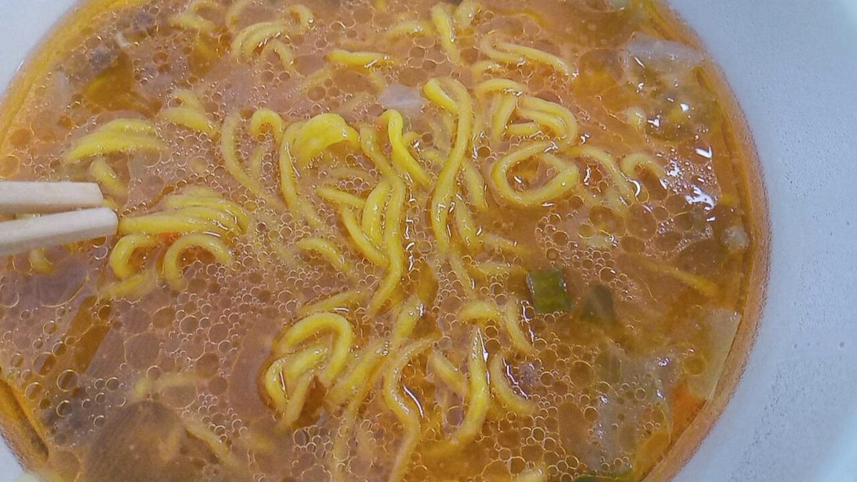 실제 촬영 라면 사진